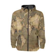 Old Map Unisex Windbreaker