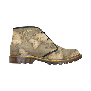 Old Map Women's Canvas Chukka Boots