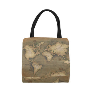 Old Map Canvas Tote Bag