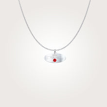 Anne Boleyn The Most Happy Motto Necklace with Crystal  Birthstone