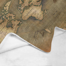 Old Map Ultra-Soft Micro Fleece Blanket 60"x80"