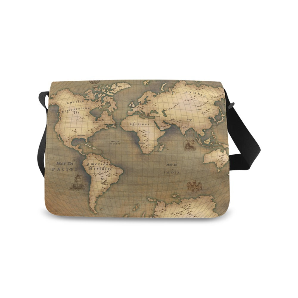 Old Map Messenger Bag