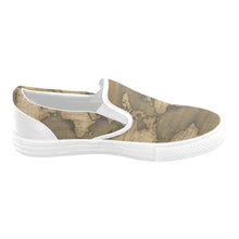 Old Map Women's Slip-on Canvas Shoes