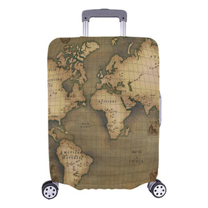 Old Map Luggage Cover (Large) 26"-28"