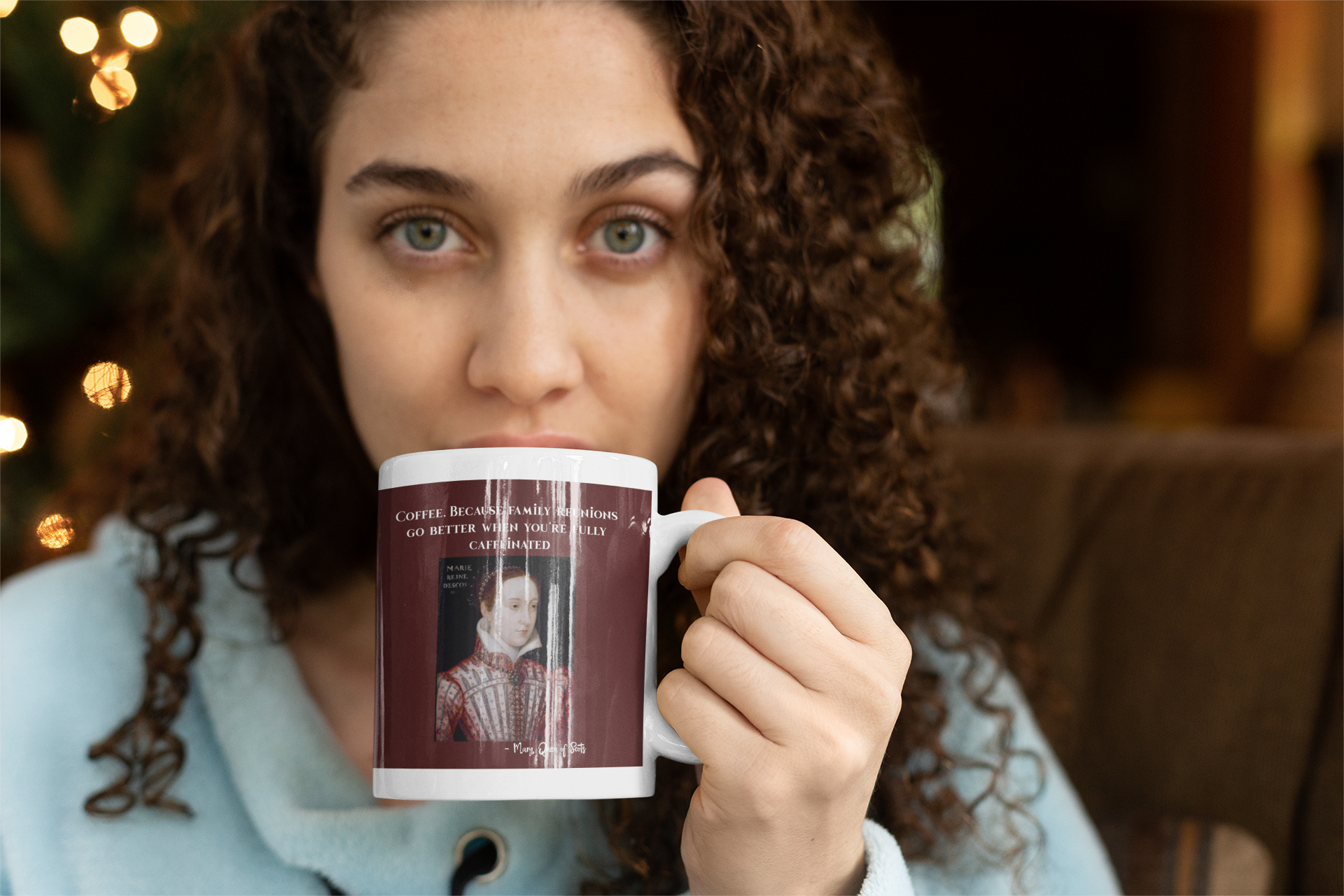 Coffee On The Go. Beautiful Young Woman Holding Coffee Cup And