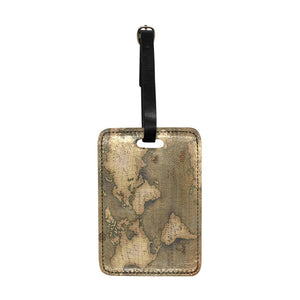 Old Map Luggage Tag