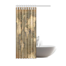 Old Map Shower Curtain 48"x72"