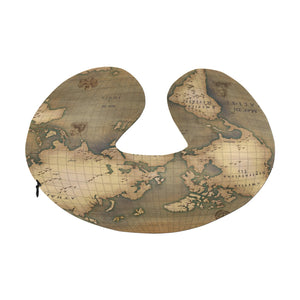 Old Map U-Shape Travel Pillow