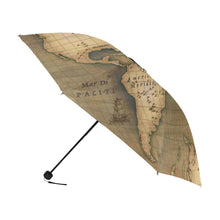 Old Map Anti-UV Foldable Umbrella
