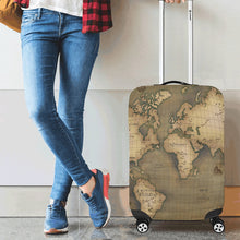 Old Map Luggage Cover (Small) 18"-21"
