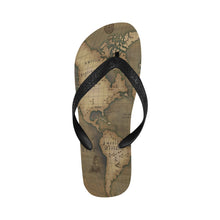 Old Map Unisex Flip Flops