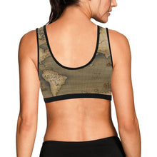 Old Map Sports Bra