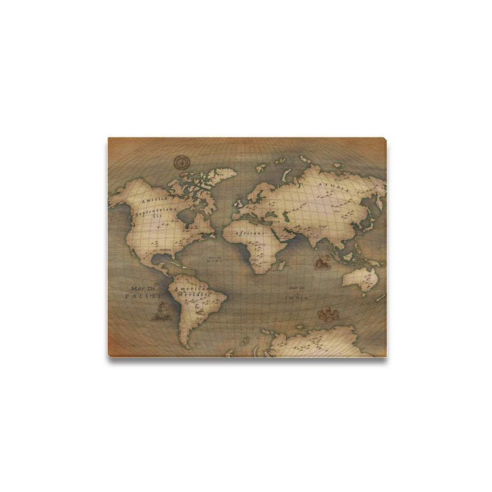 Old Map Canvas Print 14