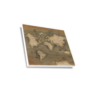 Old Map Canvas Print 14"x11"
