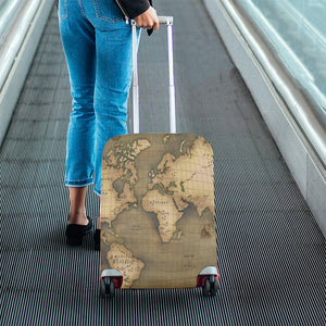 Old Map Luggage Cover (Small) 18"-21"