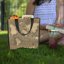 Old Map Picnic Tote Bag