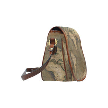 Old Map Saddle Bag