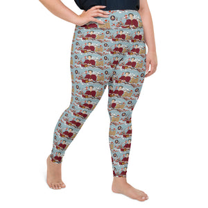 Katherine Parr Imagery All-Over Print Plus Size Leggings