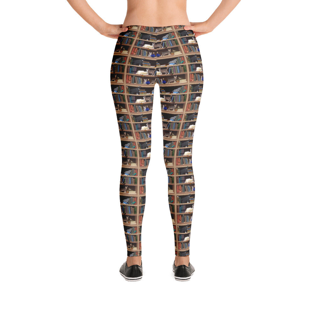 Cats+Books Leggings