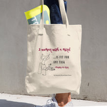 "A Woman with a Mind..." Christine de Pizan Quote Bag