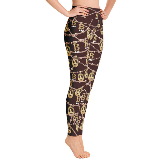Anne Boleyn Portrait Yoga Leggings