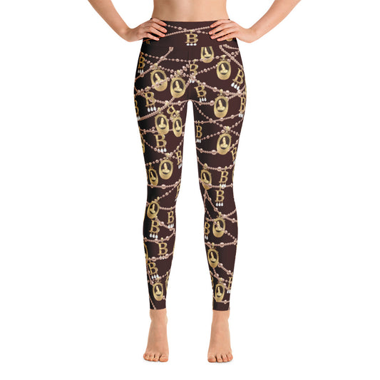 Anne Boleyn Portrait Yoga Leggings
