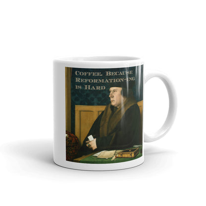 Cromwell "Coffee. Because Reformation-ing is hard," mug