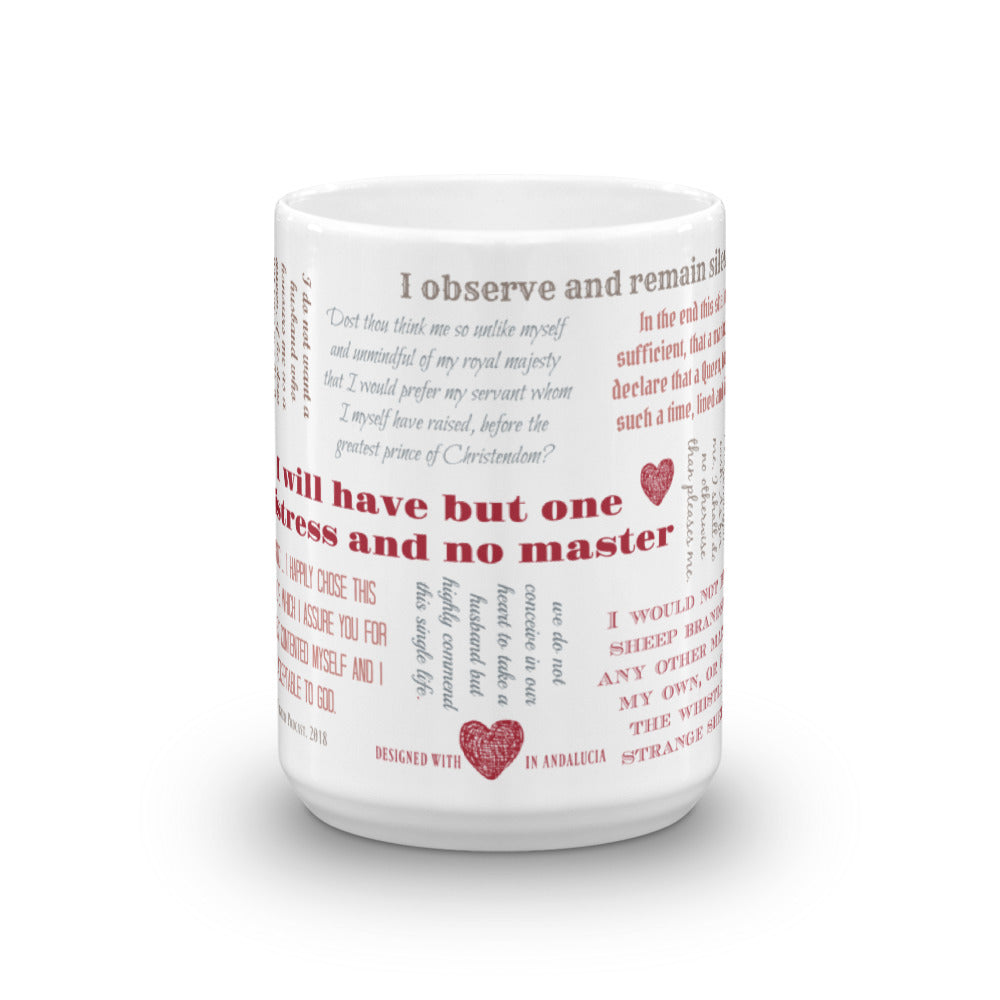 Elizabeth I "No Master" mug