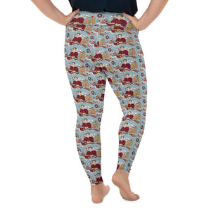 Katherine Parr Imagery All-Over Print Plus Size Leggings
