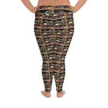 Cats + Books All-Over Print Plus Size Leggings