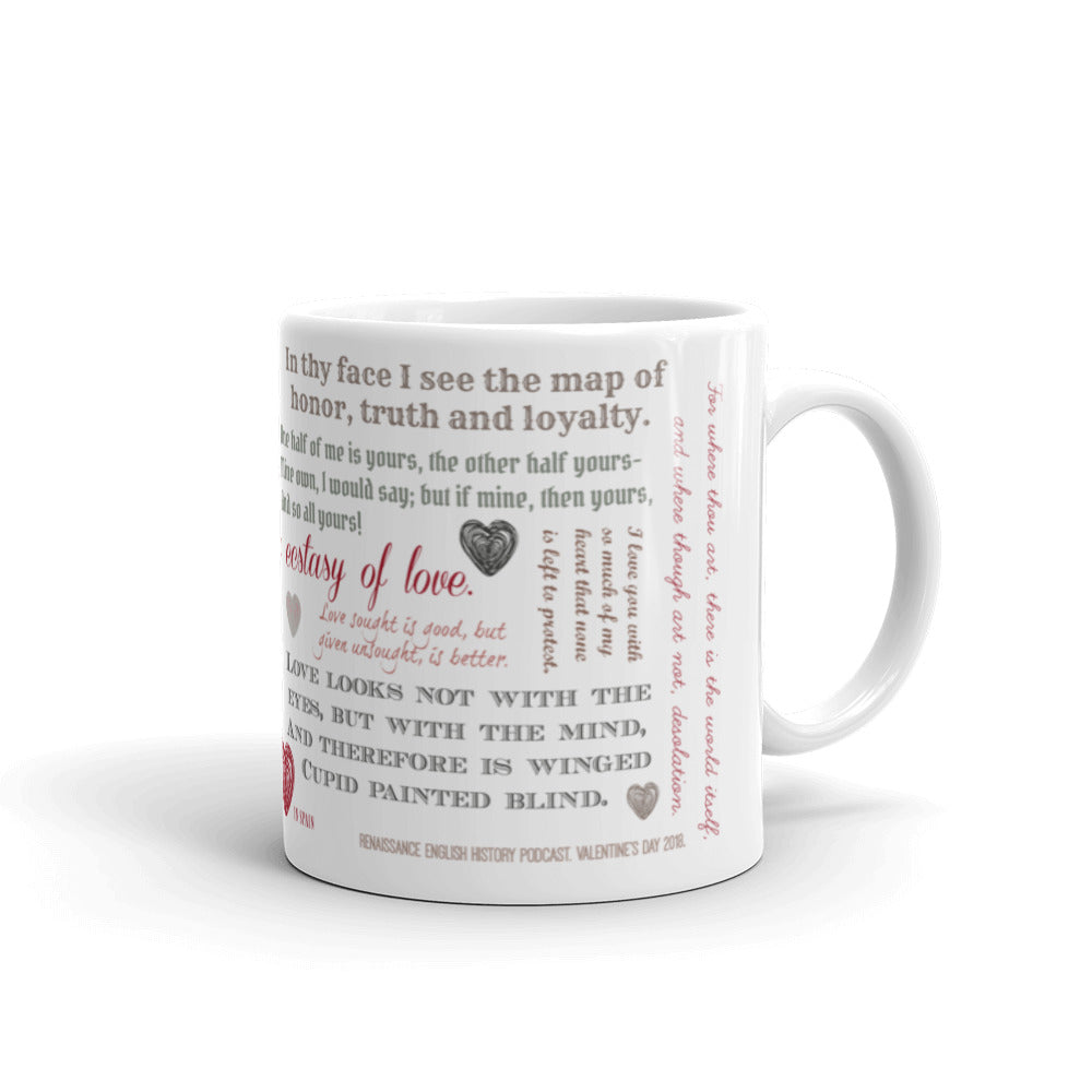 2018 Valentine's Day Shakespeare Love Mug