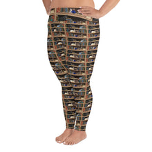 Cats + Books All-Over Print Plus Size Leggings