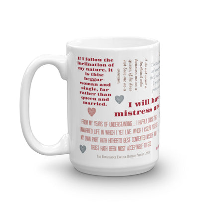 Elizabeth I "No Master" mug