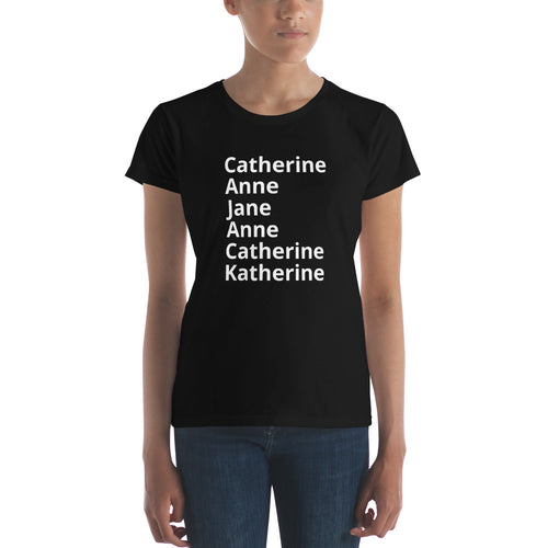 The Six Wives' Names Women's Short Sleeve T-shirt