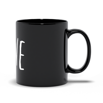 Tudor Love Black Mug