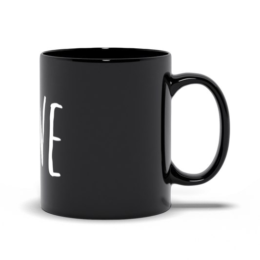 Tudor Love Black Mug